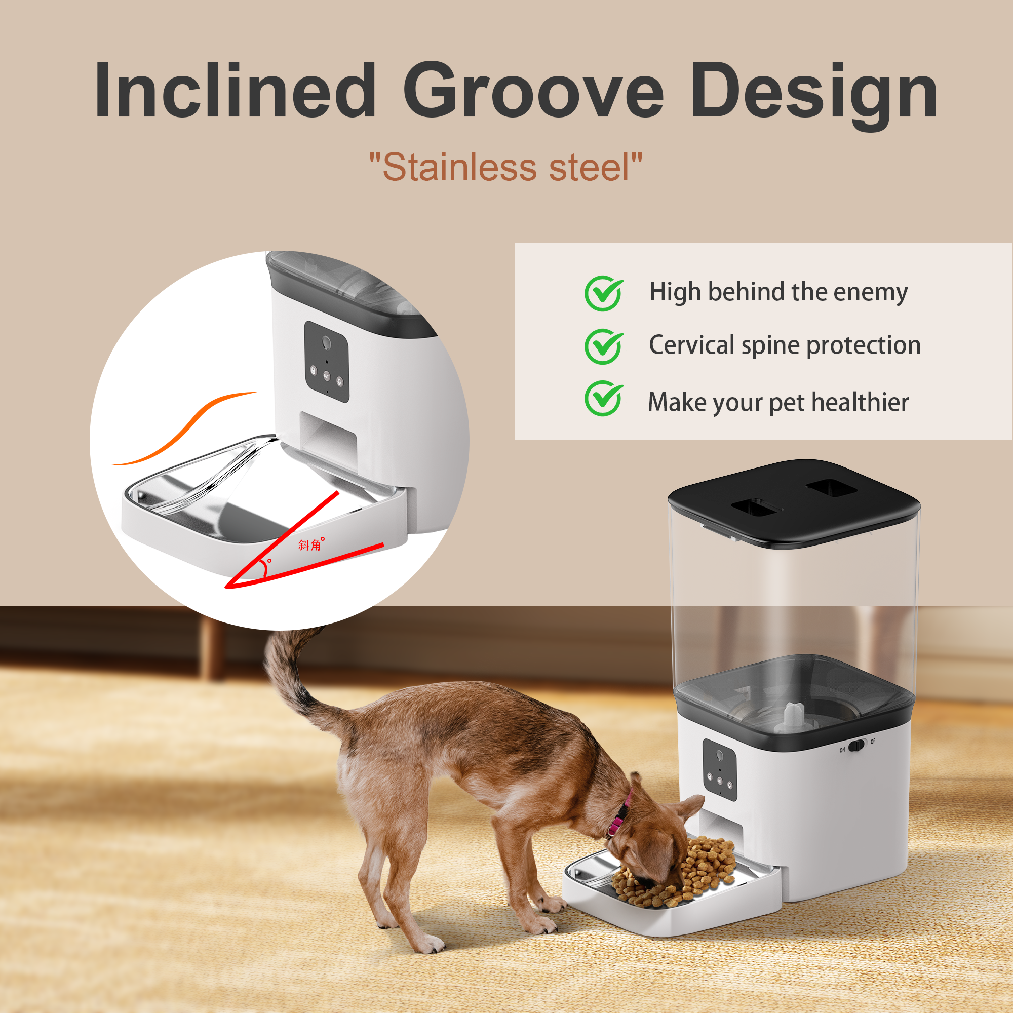 Aplikacja zdalne sterowanie 15L PET Automatyczne karmnik pies cat inteligentny dozownik karmy dla zwierząt domowych wifi karmnikowy miska