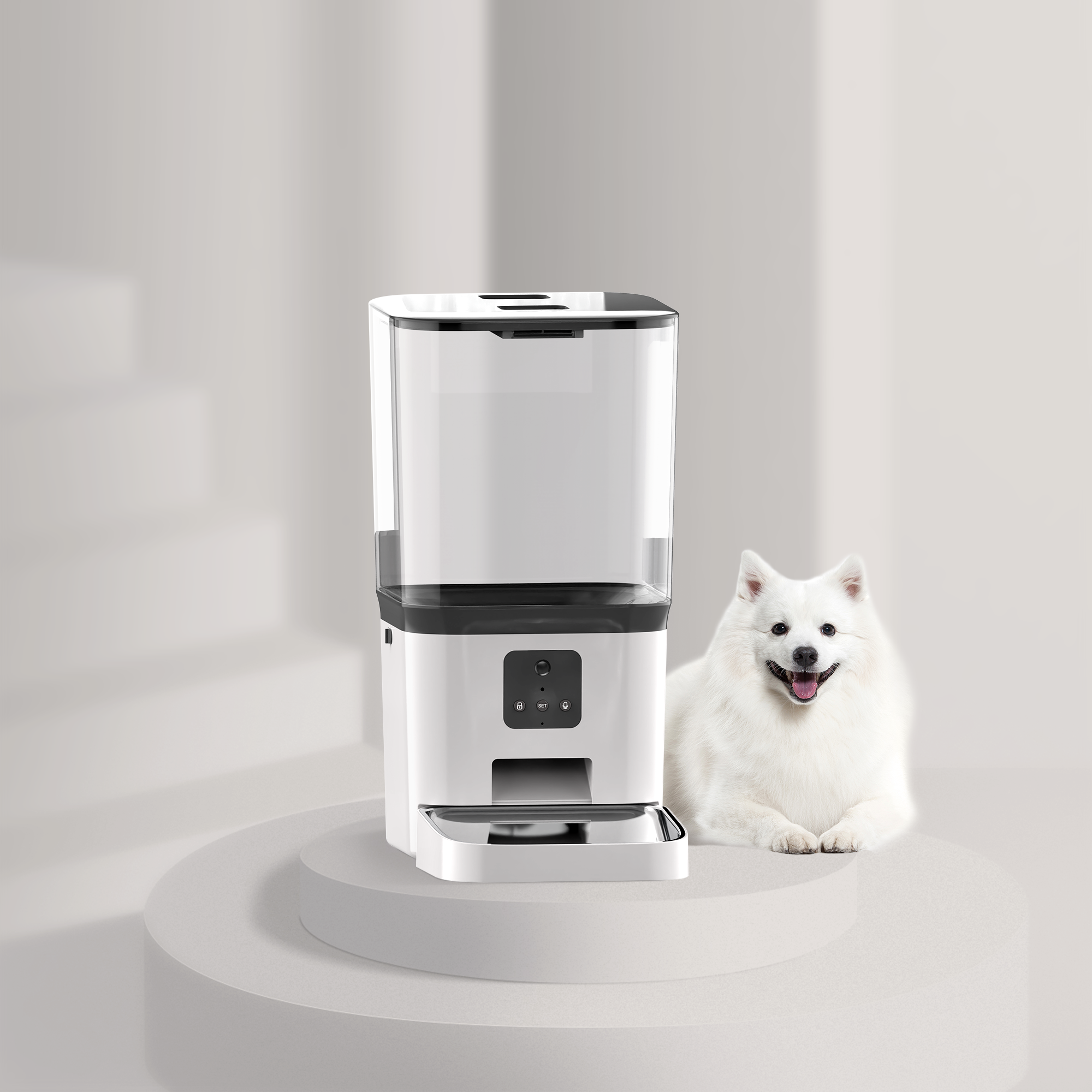 Aplikacja zdalne sterowanie 15L PET Automatyczne karmnik pies cat inteligentny dozownik karmy dla zwierząt domowych wifi karmnikowy miska