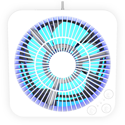 Hepa Desktop Air Ofrifier z czujnikiem pyłu dla dystrybutora